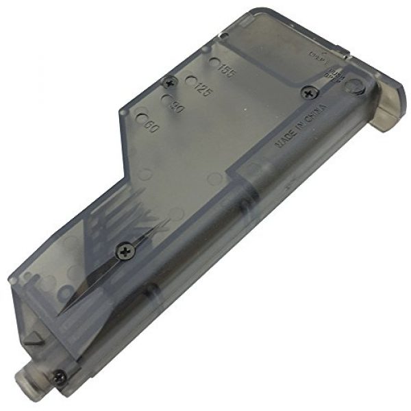 SportPro Airsoft Gun Magazine 3 SportPro Fidragon 155 Round BB Speedloader Magazine Loader for AEG GBB 2 Pack Airsoft - Transparent