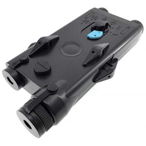 SportPro  1 SportPro Polymer PEQ-II Style Dummy Battery Box with Red Laser for AEG Airsoft Black