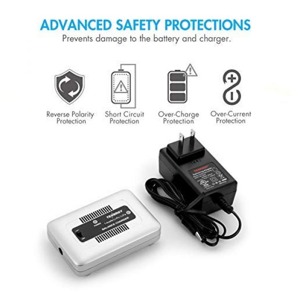 Tenergy  2 Tenergy TN267 1-4 Cells Li-Po/Li-Fe Balance Charger for Airsoft & RC Car Battery Packs with 1S to 4S XH Type Balance Connector