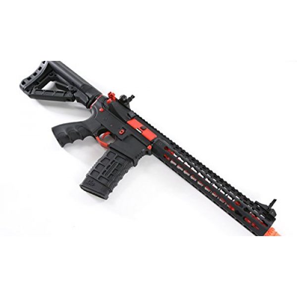 G&G Airsoft Rifle 5 G&G Combat Machine CM16 SRXL 6mm Airsoft AEG Rifle w/KeyMod & MOSFET, Red Edition