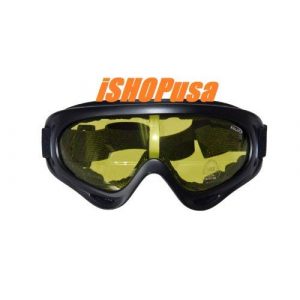 Falatt  1 Falatt New Airsoft Shooting Safety Glasses/Goggles, Vented, Black Frame/Amber Lens