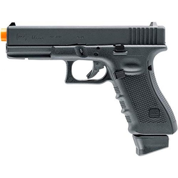 Umarex Airsoft Pistol 3 Umarex Glock G17 Gen4 C02 Blowback - BLK Airsoft Pistol with Included 5x12 Gram CO2 Tanks and Wearable4U Pack of 1000 6mm 0.20g BBS Bundle