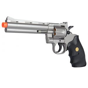UKARMS Airsoft Pistol 1 UKARMS Spring Airsoft Gun - 6 Shot 357 Magnum Revolver w/Shells + 6mm BBS (Silver)