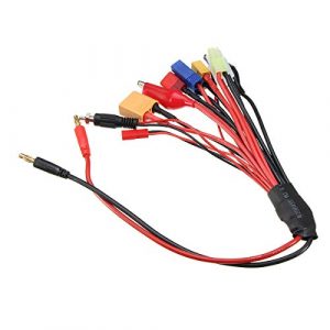 SENREAL  1 SENREAL 12 in 1 Banana Plug TRX Connector RC Lipo Battery Charger Adapter Lead Cable for RC Vehicle Car Helicopter Drone Electric Remote Model (12 in 1)