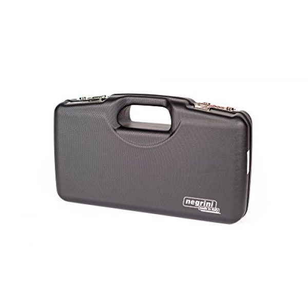 Negrini Cases Airsoft Gun Case 3 Negrini Cases 2018SR/5126 Dedicated 1911 Handgun Case, Black/Black