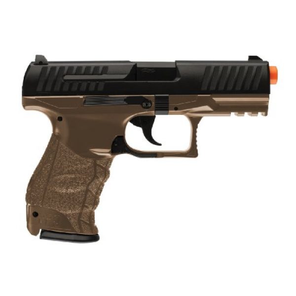 Elite Force Airsoft Pistol 3 Walther PPQ Spring Powered 6mm BB Pistol Airsoft Gun, Dark Earth Brown