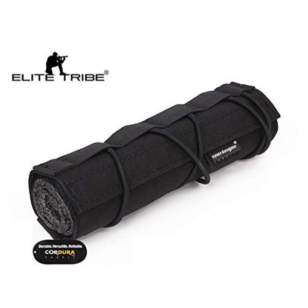 Elite Tribe  2 Elite Tribe Airsoft Tactical Rifle Suppressor Cover 18cm Quick Release
