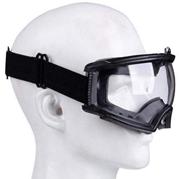 BESPORTBLE 3 BESPORTBLE Safety Goggle Glasses CS Game Protective Glasses Outdoor Sports Ski Riding Eyewear Eye Protection Goggles for Airsoft Paintball (Black Style)