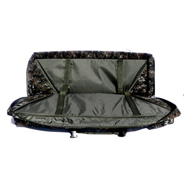 East West U.S.A Airsoft Gun Case 5 East West U.S.A RTGC604 36" Double Tactical Molle Soft Padded Rifle Long Hunting Bag