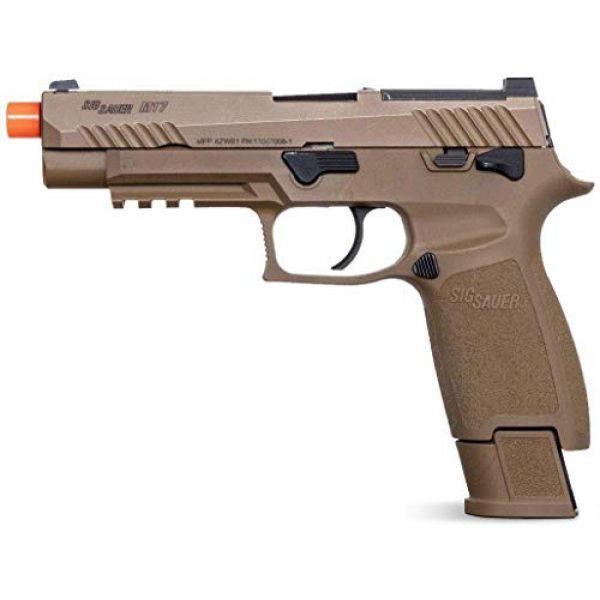 PF Airsoft Pistol 3 Sig Sauer Pro Force M17 Airsoft Green Gas Pistol with Pack of 1000 6mm .20g BBS Bundle