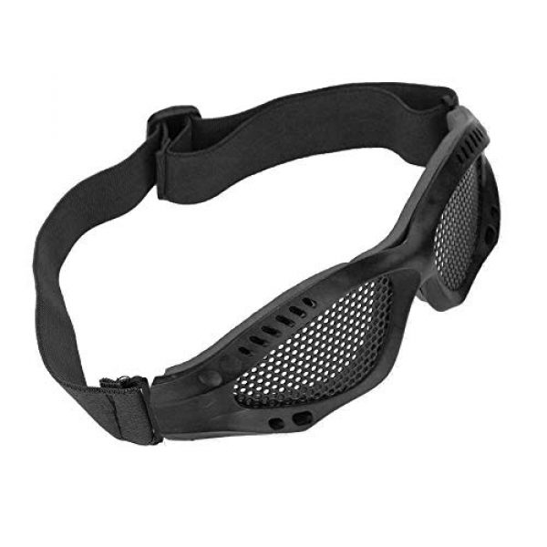 VGEBY  4 VGEBY Airsoft Tactic Goggles, Metal Mesh Sports CS Game Eye Protection Safety Glasses with Adjustable Strap