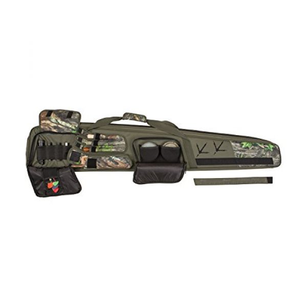 Allen Company Rifle Case 6 Allen Gear Fit Pursuit Shocker Turkey Shotgun Case, 52", Mossy Oak Obsession, Gray/White/Red (954-52)