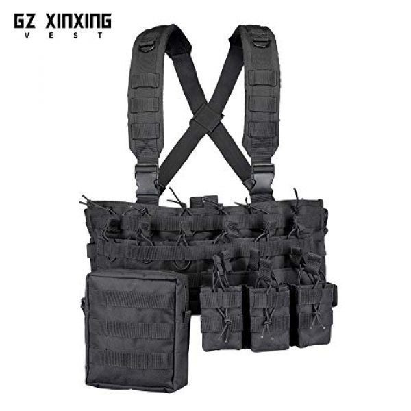 GZ XINXING Airsoft Tactical Vest 2 GZ XINXING Chest Rig Tactical Vest X Harness for Airsoft Shooting Wargame Paintball