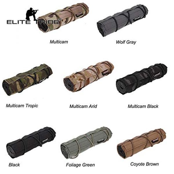 Elite Tribe  1 Elite Tribe Airsoft Tactical Rifle Suppressor Cover 18cm Quick Release