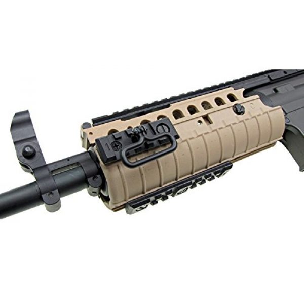 Jing Gong (JG) Airsoft Rifle 5 JG full metal gearbox desert tan aeg w/ integrated rail and high performance tight bore barrel - newest enhanced model by jg(Airsoft Gun)