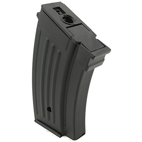 SportPro Airsoft Gun Magazine 2 SportPro 220 Round Metal Stubby High Capacity Magazine for AEG AK47 AK74 Airsoft - Black