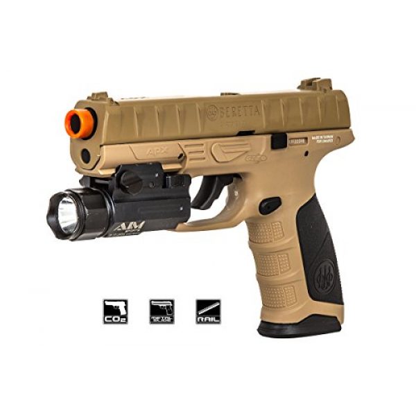 Elite Force Airsoft Pistol 1 Elite Force Beretta APX CO2 Blowback Pistol Airsoft Gun (FDE)