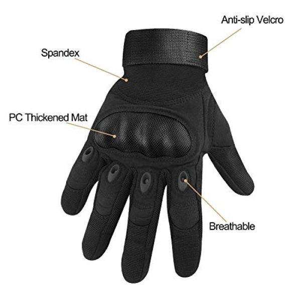 HOMEE  2 HOMEE Tactical Gloves Touch Screen Military Rubber Hard Knuckle Full Finger Gloves Fit for Cycling Airsoft Paintball Motorcycle Hiking Camping