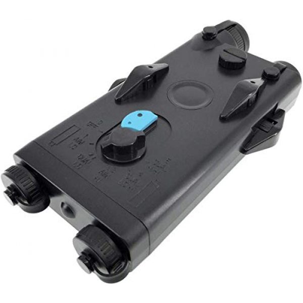 SportPro  4 SportPro Polymer PEQ-II Style Dummy Battery Box with Red Laser for AEG Airsoft Black