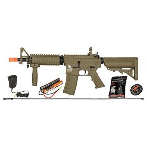 Lancer Tactical Airsoft Rifle 1 UKARMS Lancer Tactical MK18 MOD 0 AEG FIELD Metal Gears Airsoft Gun Rifle w 9.6v Battery & Charger (Tan High Velocity)