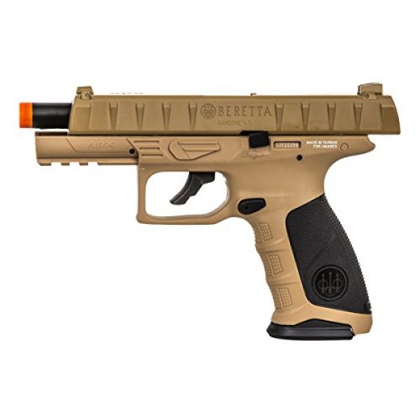 Elite Force Airsoft Pistol 5 Elite Force Beretta APX CO2 Blowback Pistol Airsoft Gun (FDE)