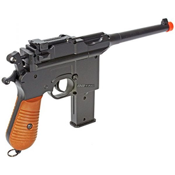BBTac Airsoft Pistol 2 BBTac BT-712 World War II 165 FPS C96 Metal Zinc Alloy Airsoft Pistol with Magazine