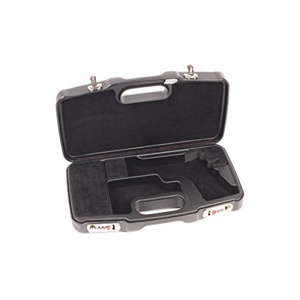 Negrini Cases Airsoft Gun Case 2 Negrini Cases 2018SR/5126 Dedicated 1911 Handgun Case, Black/Black