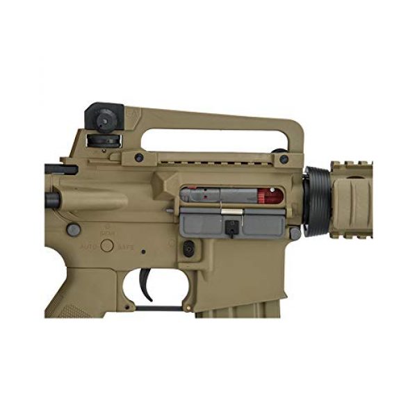 Lancer Tactical Airsoft Rifle 5 Lancer Tactical Gen 2 Upgraded RIS LT-04 AEG Metal Gear Electric Airsoft Gun, Dark Earth
