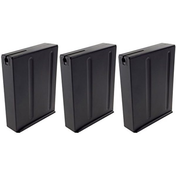 SportPro Airsoft Magazine 1 SportPro CYMA 100 Round Metal High Capacity Magazine for Sniper L96 3 Pack Airsoft Black