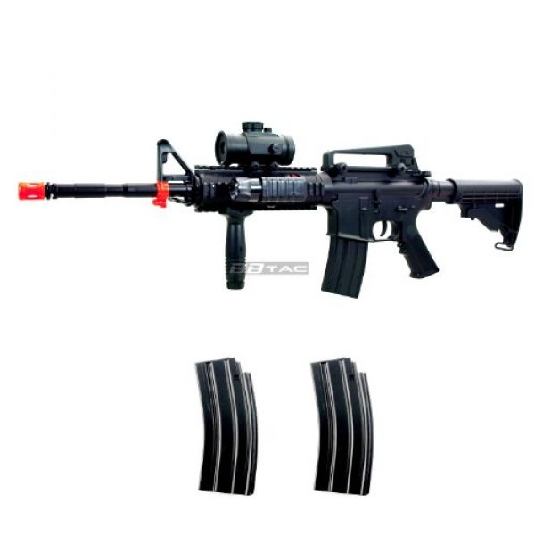 BBTac Airsoft Rifle 1 BBTac M83 Full Auto Electric Power Airsoft Gun LPEG/250 FPS/Red Dot Sight/Flash Light