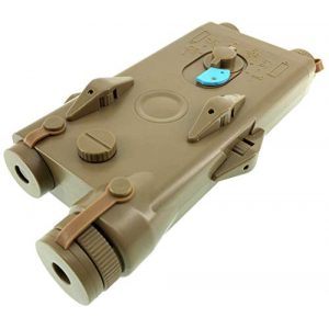 SportPro  1 SportPro Polymer PEQ-II Style Dummy Battery Box with Red Laser for AEG Airsoft Dark Earth
