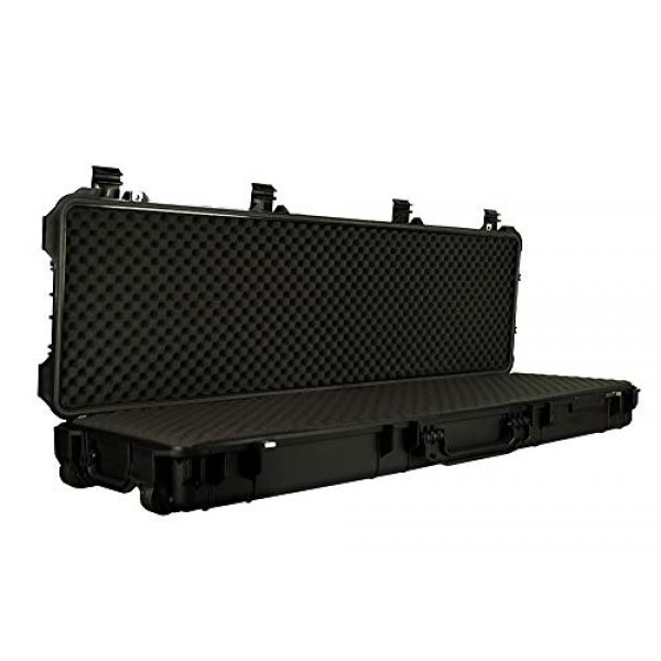 Common Sense Cases Airsoft Gun Case 3 Common Sense Cases 5010 51" Rifle/Shotgun Case With DIY Foam - Weather Resistant - Black - Internal Dimensions: 51" x 14" x 5"