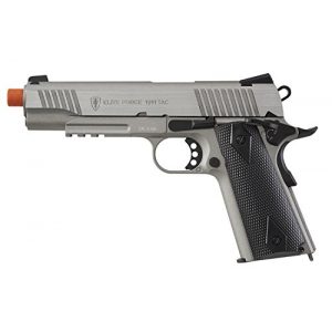 Elite Force Airsoft Pistol 1 Elite Force 1911 Blowback 6mm BB Pistol Airsoft Gun, 1911 TAC, Silver/Black