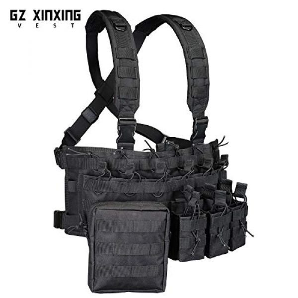 GZ XINXING Airsoft Tactical Vest 3 GZ XINXING Chest Rig Tactical Vest X Harness for Airsoft Shooting Wargame Paintball