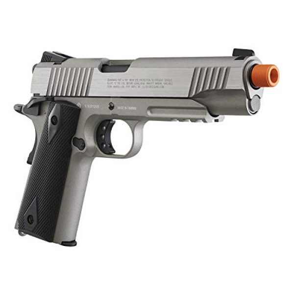 Elite Force Airsoft Pistol 4 Elite Force 1911 Blowback 6mm BB Pistol Airsoft Gun, 1911 TAC, Silver/Black