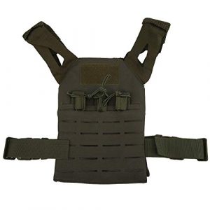 Demeras Airsoft Tactical Vest 6 Demeras EVA Anti-Wrinkle Outdoor Vest Thick Oxford Cloth Anti-Static Tactics Vest Wear-Resistant Training for Kids