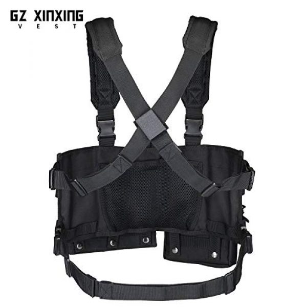 GZ XINXING Airsoft Tactical Vest 5 GZ XINXING Chest Rig Tactical Vest X Harness for Airsoft Shooting Wargame Paintball