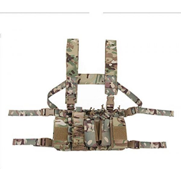 Tactical Area Airsoft Tactical Vest 2 Chest Rig Hunting Vest Molle Pouch Simple Military Tactical Vest with Pouchs