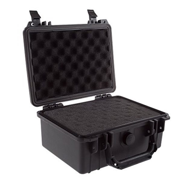 Stalwart Airsoft Gun Case 1 Gun and Camera Case - Waterproof Carrying Case with Foam for Pistols, Handguns, Knives, Electronics, Camera Gear, and Lens by Stalwart