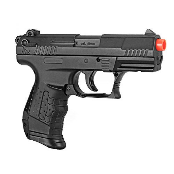 BBTac Airsoft Pistol 1 BBTac Airsoft Pistol - Metal Slide Airsoft Gun Spring Powered 240 FPS, Metal Alloy Construction (Black)