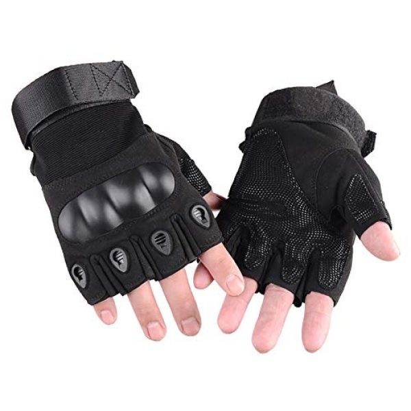 WELOVEHOME  2 WELOVEHOME Tactical Gloves Fingerless Hard Knuckle for Military Combat Hiking Cycling Motorcycle Climbing Outdoor Camping Paintball Sports Airsoft Gloves