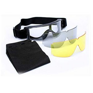 Fuous  1 Fuous USMC X800 Tactical Hunting Shooting Glasses Airsoft Goggles Safety Outdoor Sport Safety Glasses Eye Protection Sungalsses 3 Lens