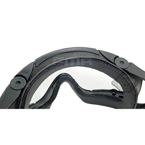 FMA  5 FMA Airsoft Paintball OPS CORE Jump Helmet Rail Clear SI Goggles Glasses Black SWAT