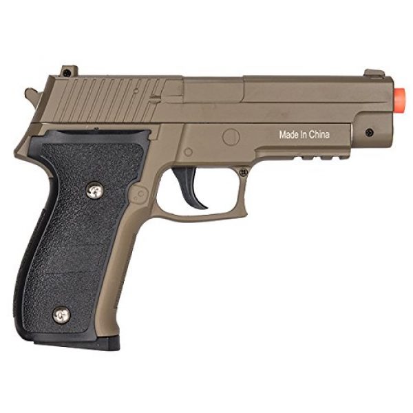 UK Arms Airsoft Pistol 2 UK Arms G26D Airsoft Metal 226 Spring Pistol - DARK EARTH Shoots 280 FPS