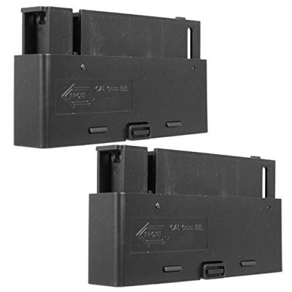 BBTac Airsoft Gun Magazine 1 BBTac Airsoft Magazine Clip for Airsoft Sniper Rifle MB06 30 Rounds Mag Two Pack