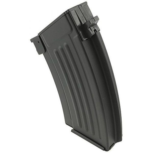SportPro Airsoft Gun Magazine 4 SportPro 220 Round Metal Stubby High Capacity Magazine for AEG AK47 AK74 Airsoft - Black