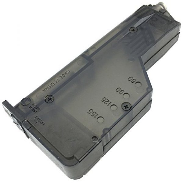 SportPro Airsoft Gun Magazine 4 SportPro Fidragon 155 Round BB Speedloader Magazine Loader for AEG GBB 2 Pack Airsoft - Transparent