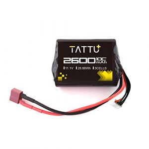 TATTU+  1 TATTU 2600mah 11.1V Brick Airsoft Battery with Deans Connector for Airsoft Gun