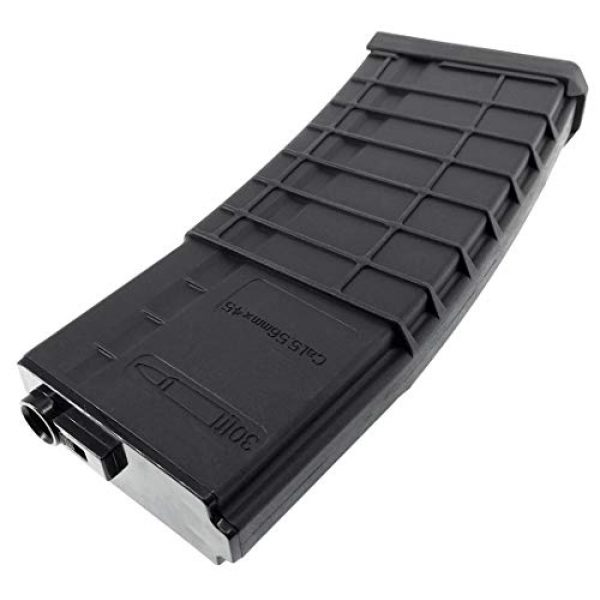 SportPro Airsoft Gun Magazine 6 SportPro CYMA 150 Round Polymer Thermold Waffle Medium Capacity Magazine for AEG M4 M16 Airsoft - Black