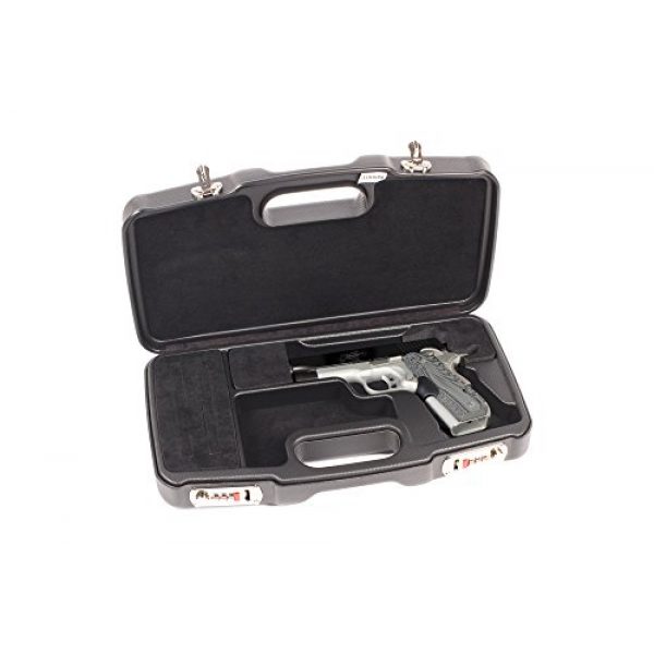 Negrini Cases Airsoft Gun Case 1 Negrini Cases 2018SR/5126 Dedicated 1911 Handgun Case, Black/Black